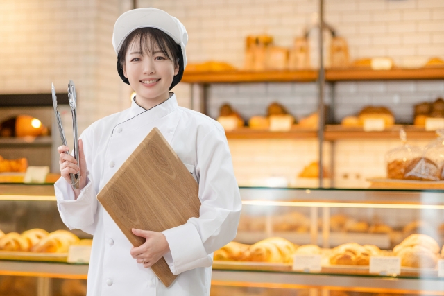 パン屋の接客シーン